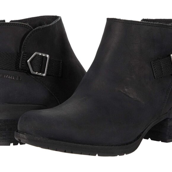 Merrell Shiloh II Bluff Black Bootie - Picture 1 of 8